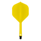 Shot Flight Deck - One Piece Dart Flight and Shaft System - Yellow