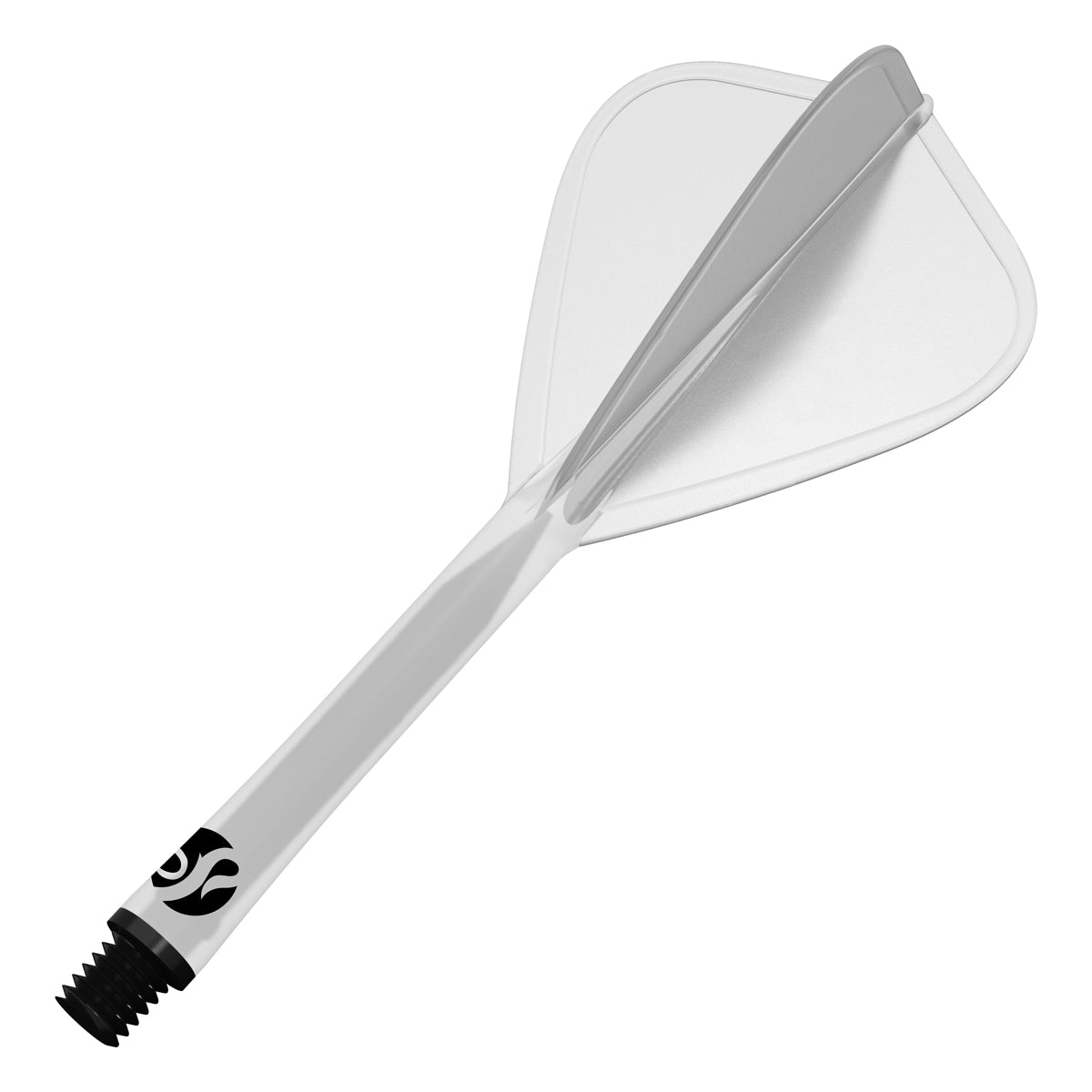 Shot Flight Deck - One Piece Dart Flight and Shaft System - Kite - Clear