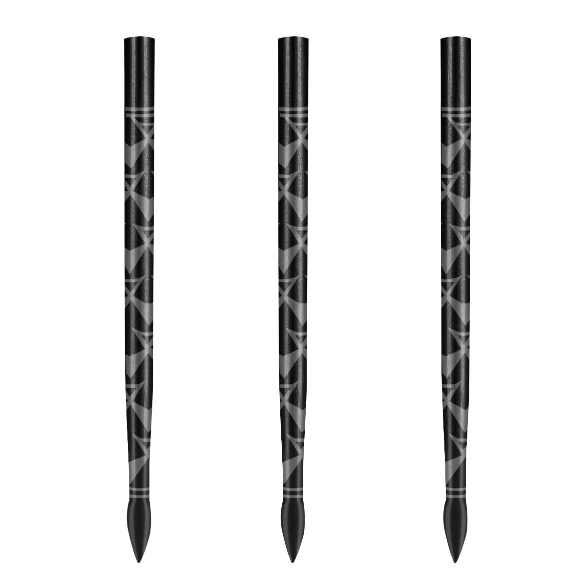 Shot Arrowhead Dart Points - Replacement Spare Points - 38mm - Black