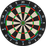 Mission Samurai 3 Dartboard - Professional - Knife Wire - Black Number Ring