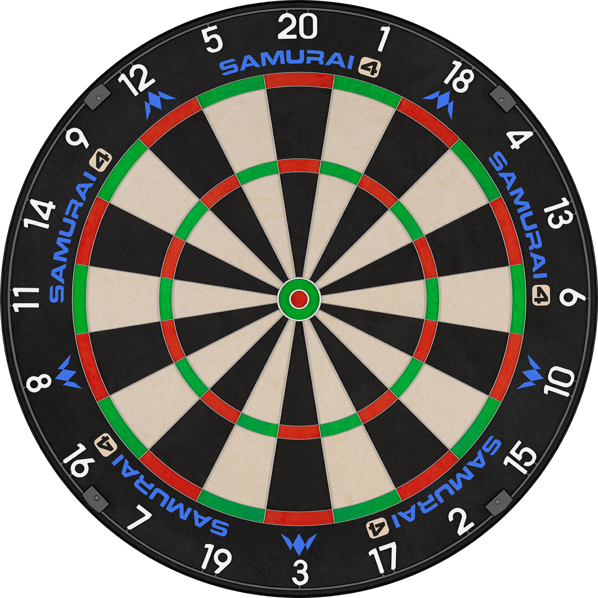 Mission Samurai 4 Dartboard - Professional - Knife Wire - White Spider