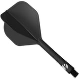 Shot Flight Deck - One Piece Dart Flight and Shaft System - Black
