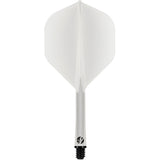 Shot Flight Deck - One Piece Dart Flight and Shaft System - Clear