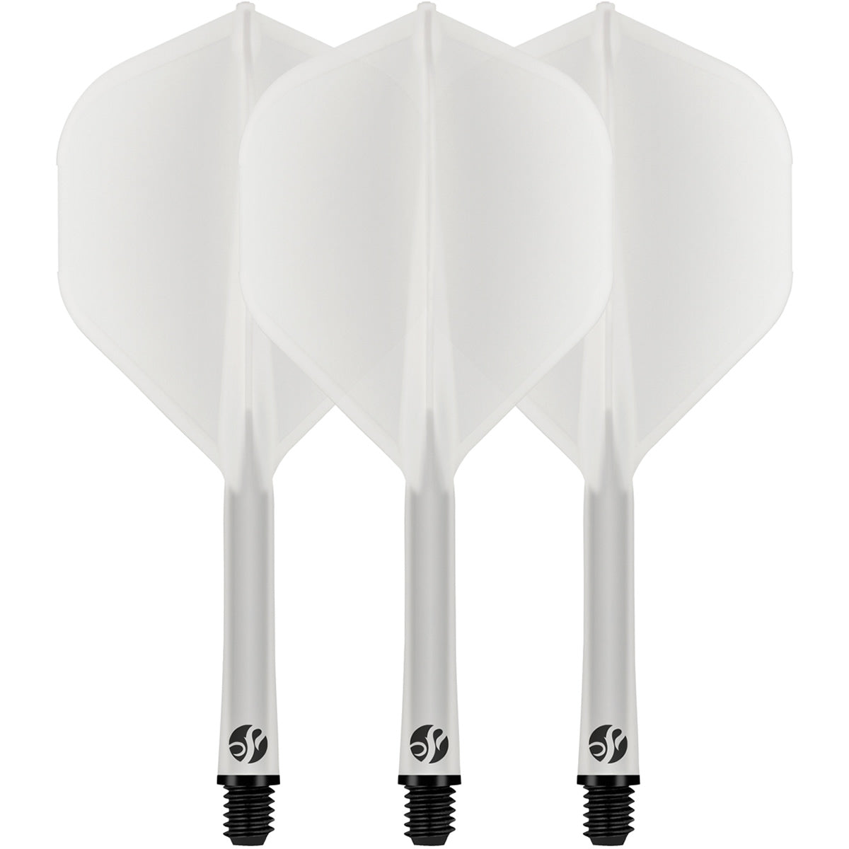 Shot Flight Deck - One Piece Dart Flight and Shaft System - Clear