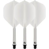 Shot Flight Deck - One Piece Dart Flight and Shaft System - Clear