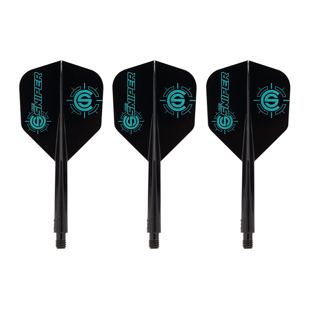 *Condor AXE Dart Flights - Small - Connor Scutt - The Sniper - Black