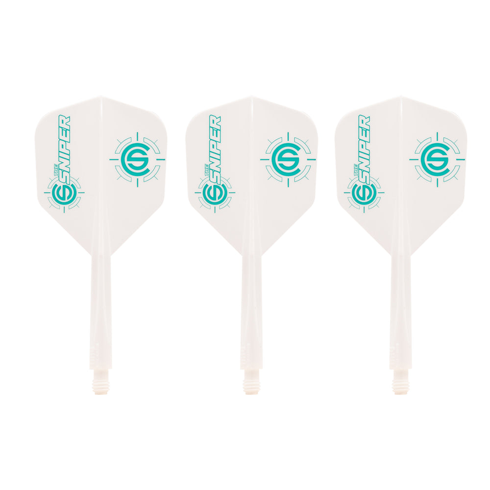 *Condor AXE Dart Flights - Small - Connor Scutt - The Sniper - White