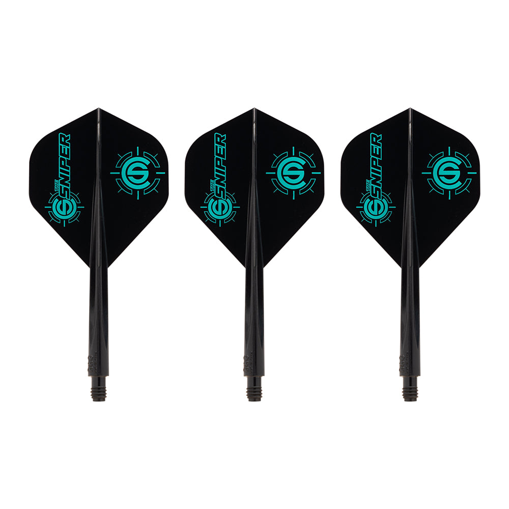 *Condor AXE Dart Flights - Standard - Connor Scutt - The Sniper - Black