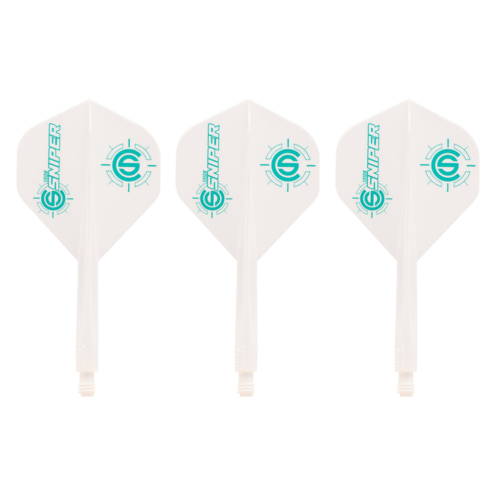 *Condor AXE Dart Flights - Standard - Connor Scutt - The Sniper - White