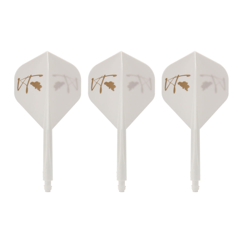 Condor AXE Dart Flights - Timothy Verbrugghe - Standard - White