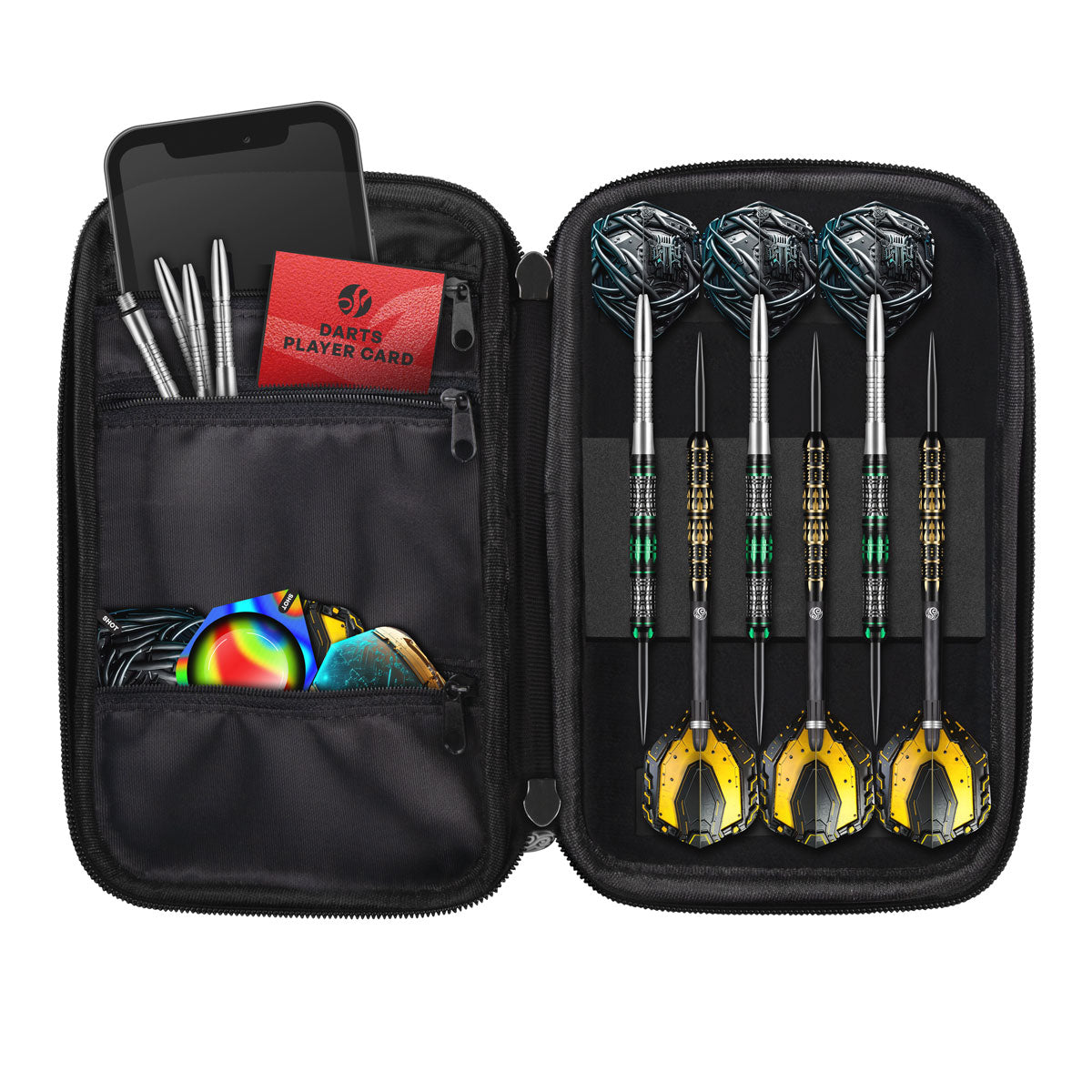Shot Tactical Darts Case - Strong EVA Material - AI Cyberpunk
