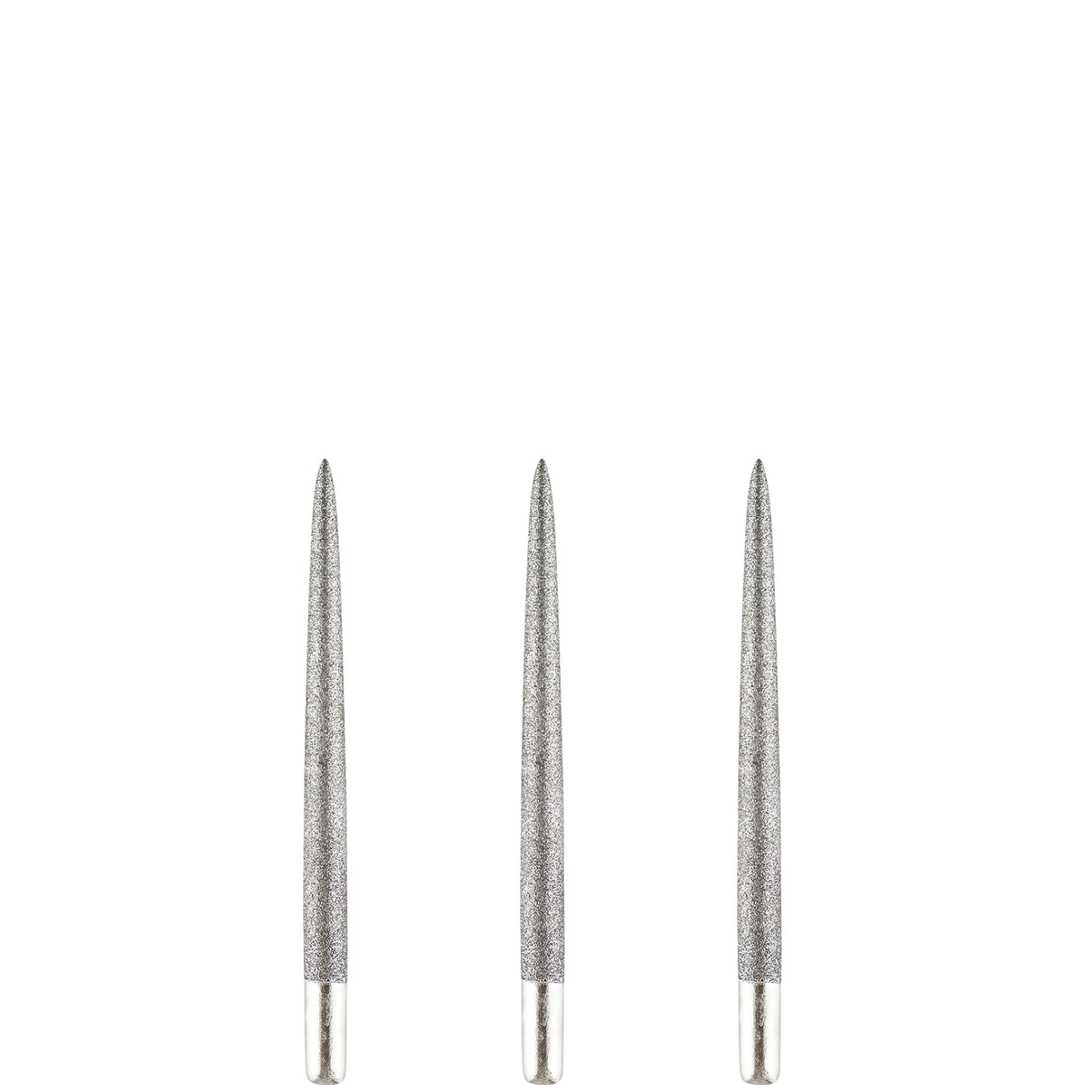 One80 Long Taper Dart Points - Sand Coated - Silver