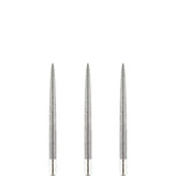 One80 Long Taper Dart Points - Sand Coated - Silver