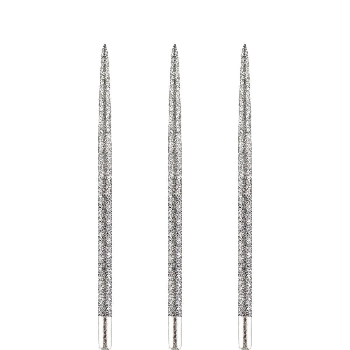 One80 Long Taper Dart Points - Sand Coated - Silver