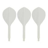 Condor AXE120 Dart Flights - Teardrop - White