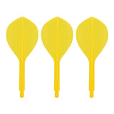 Condor AXE120 Dart Flights - Teardrop - Yellow