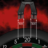 Mission Torus ST Dartboard Lighting - for Soft Tip Dartboards - Black - USB - Bright White Light