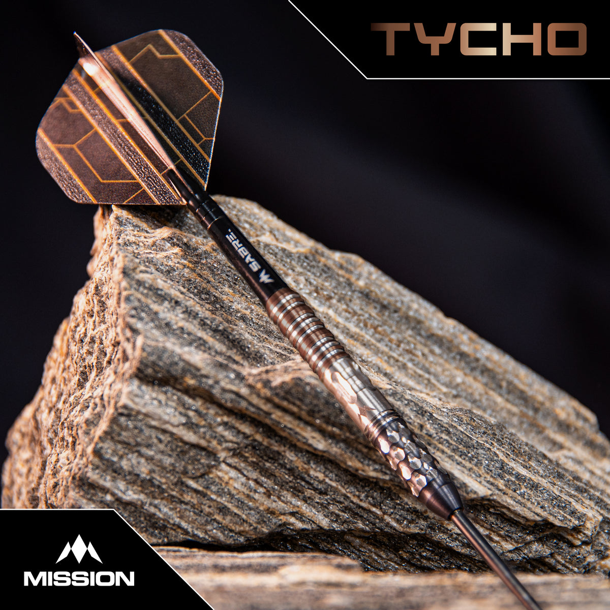 Mission Tycho Darts - Steel Tip - 95% Tungsten - Black & Bronze PVD