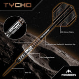 Mission Tycho Darts - Steel Tip - 95% Tungsten - Black & Bronze PVD