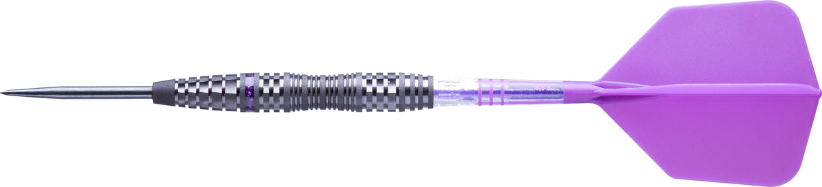 Cuesoul Engine V2 Darts - Steel Tip - 90% Tungsten - Hope Ring - Purple