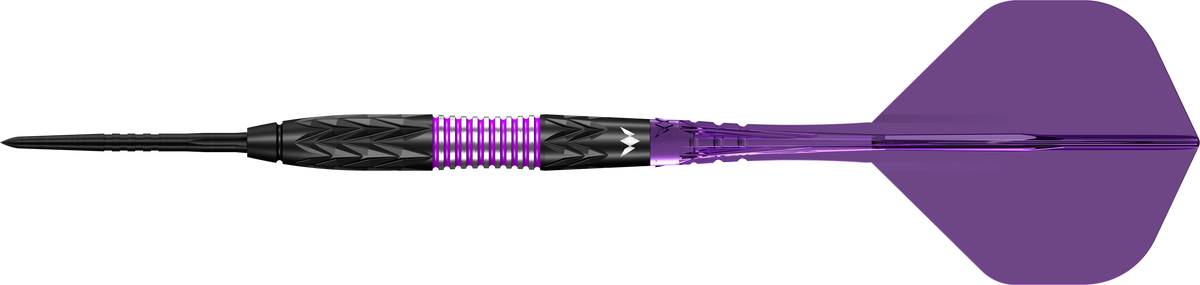 Mission Vector Darts - Steel Tip - 95% Tungsten - Black PVD & Purple Electro