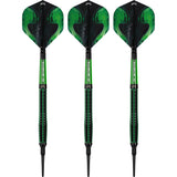 Mission Venom Darts - Soft Tip - 90% Tungsten - Black & Green Electro