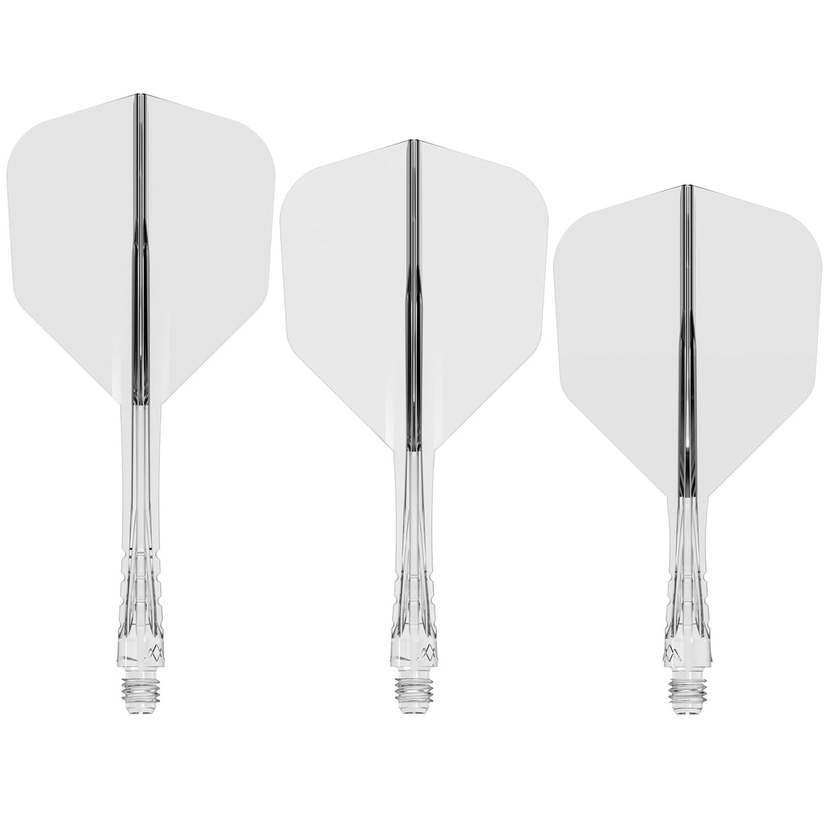 Mission Force 90 Vortex - Moulded Flight & Shaft - Clear