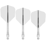 Mission Force 90 Vortex - Moulded Flight & Shaft - Clear