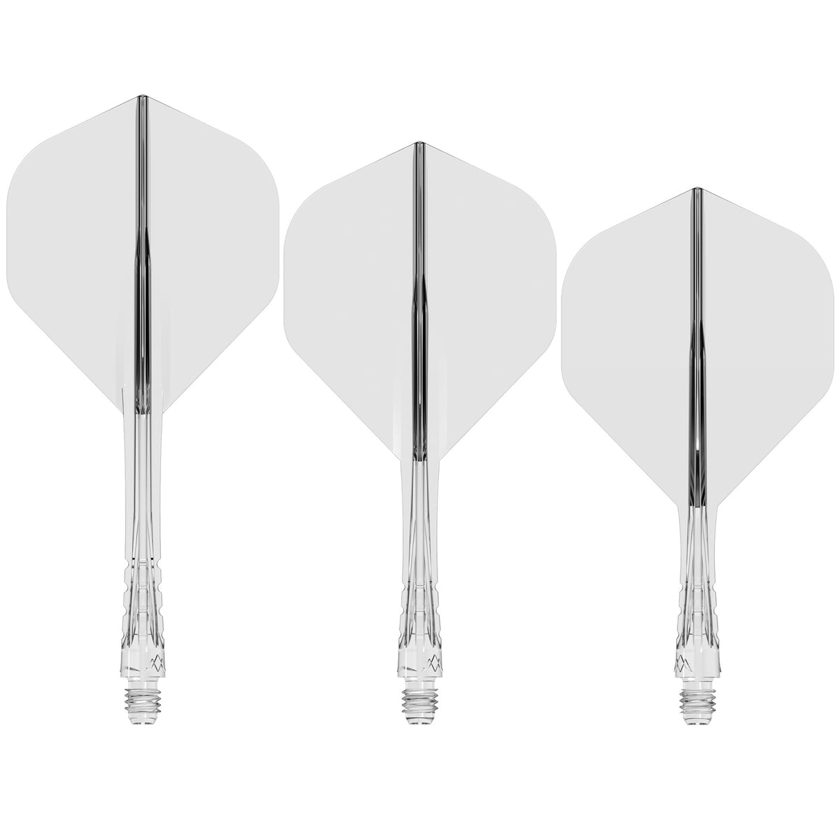Mission Force 90 Vortex - Moulded Flight & Shaft - Clear