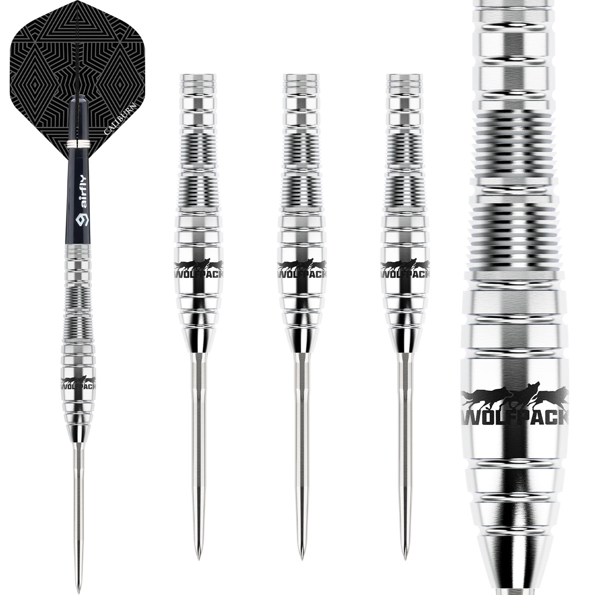 Caliburn Wolfpack Darts - Steel Tip - 90% Tungsten - W2 - 22g