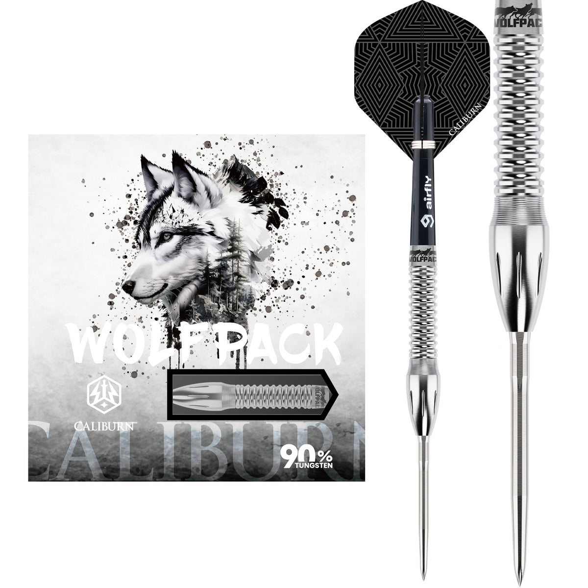 Caliburn Wolfpack Darts - Steel Tip - 90% Tungsten - W4 - 20g