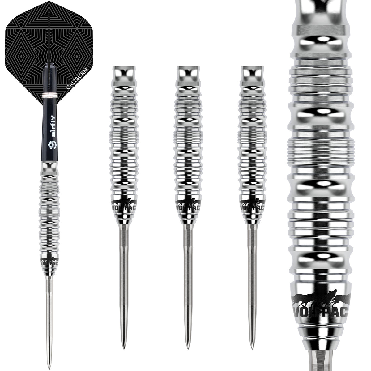 Caliburn Wolfpack Darts - Steel Tip - 90% Tungsten - W5 - 22g