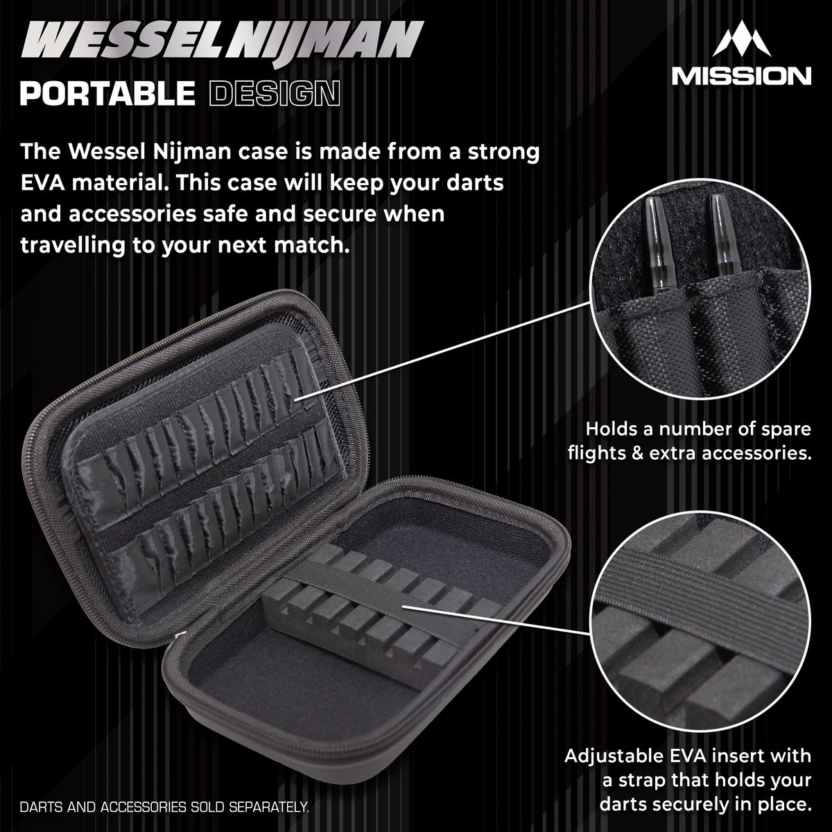 Mission Darts Players- EVA Dart Case - Wessel Nijman