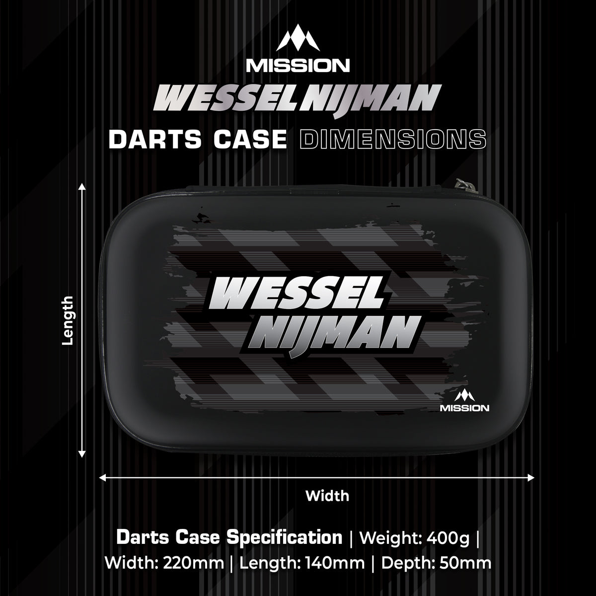 Mission Darts Players- EVA Dart Case - Wessel Nijman
