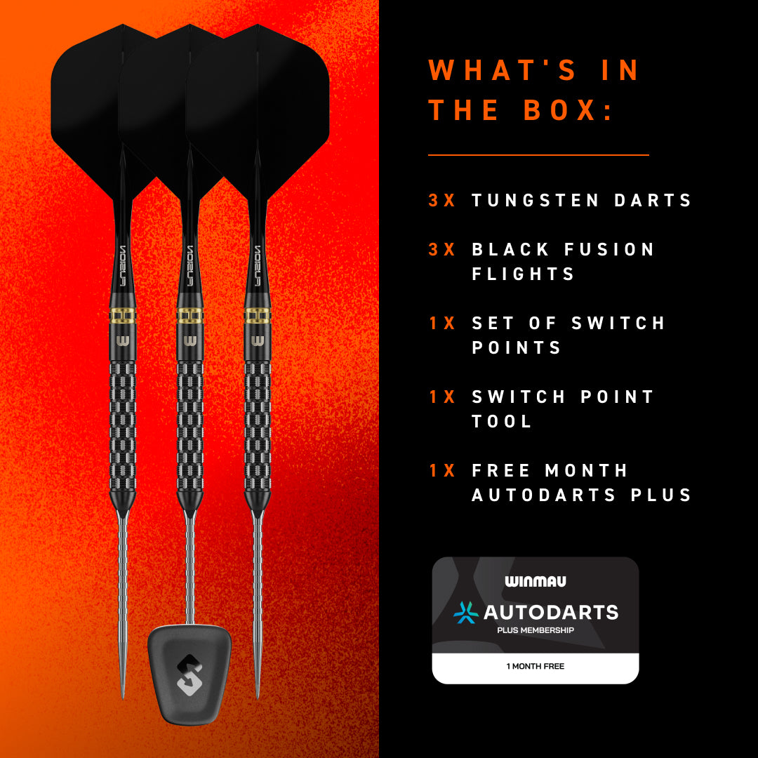 Winmau Gian van Veen Switch Darts - Steel Tip - 90% Tungsten - TS-Pro