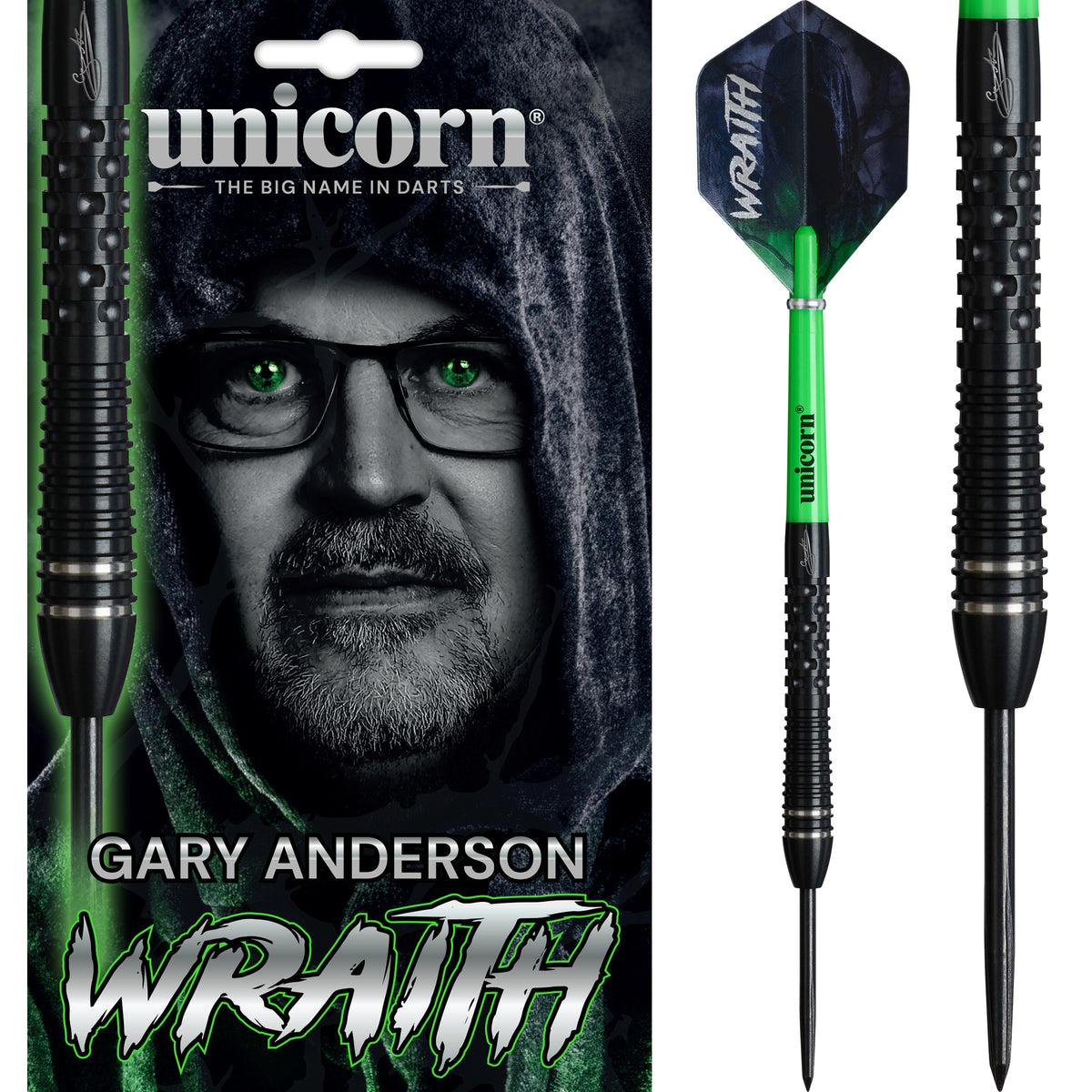 Unicorn Wraith Darts - Steel Tip - 90% Tungsten - Gary Anderson - Phase 6