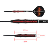 One80 Vaelkris Darts - Steel Tip - 90% Tungsten - V02