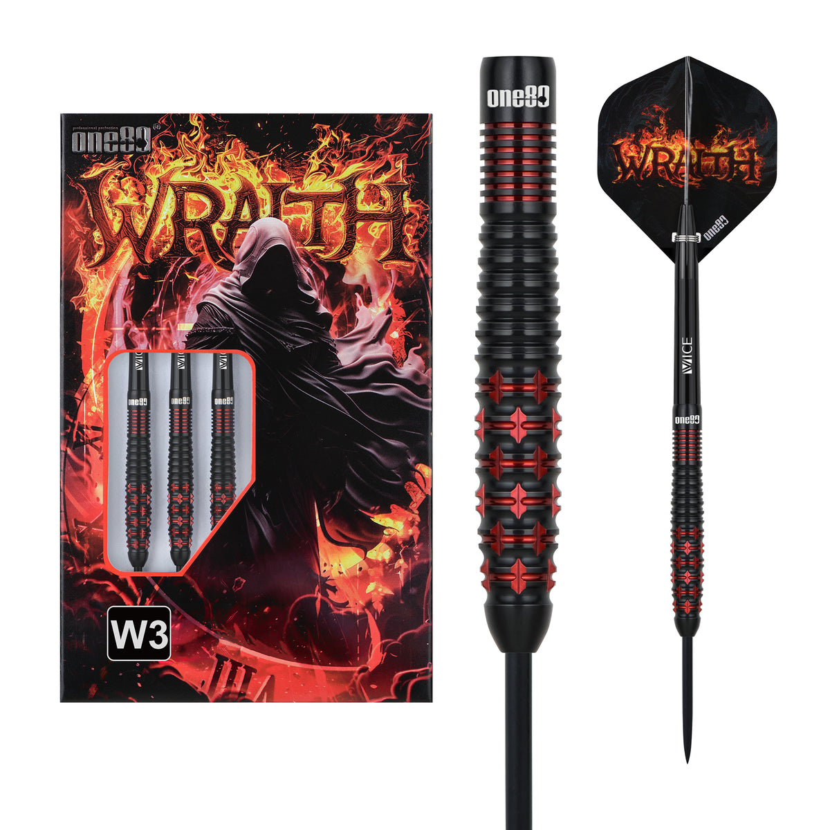 One80 Vaelkris Darts - Steel Tip - 90% Tungsten - V03
