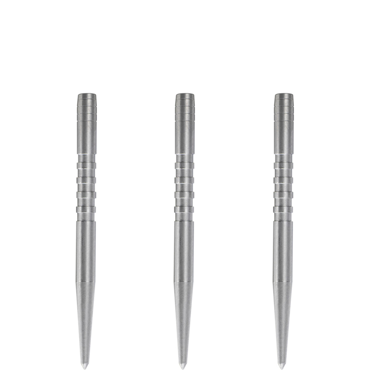 Condor Beak Dart Points - Steel Tip Replacement Points - with Cut - 5 Ring - Silver