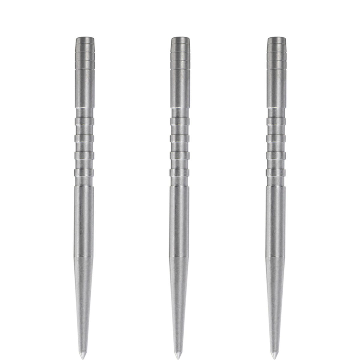 Condor Beak Dart Points - Steel Tip Replacement Points - with Cut - 5 Ring - Silver
