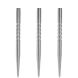 Condor Beak Dart Points - Steel Tip Replacement Points - with Cut - 5 Ring - Silver
