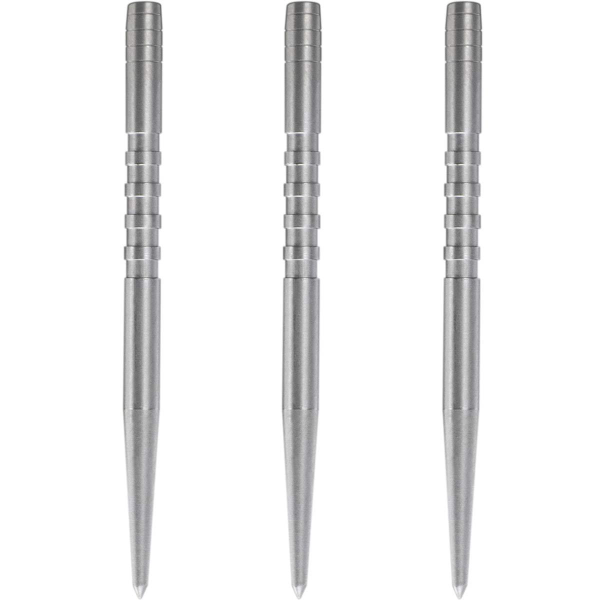 Condor Beak Dart Points - Steel Tip Replacement Points - with Cut - 5 Ring - Silver