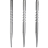 Condor Beak Dart Points - Steel Tip Replacement Points - with Cut - 5 Ring - Silver