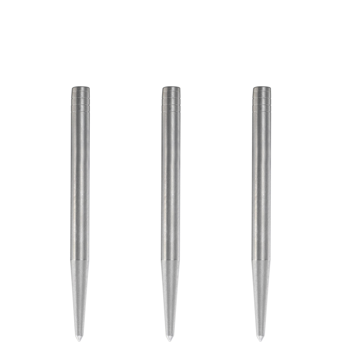 Condor Beak Dart Points - Steel Tip Replacement Points - without Cut - Smooth - Silver