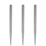 Condor Beak Dart Points - Steel Tip Replacement Points - without Cut - Smooth - Silver