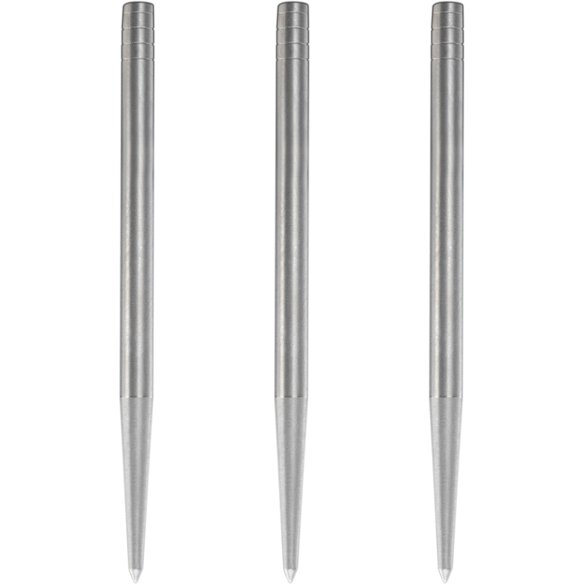 Condor Beak Dart Points - Steel Tip Replacement Points - without Cut - Smooth - Silver