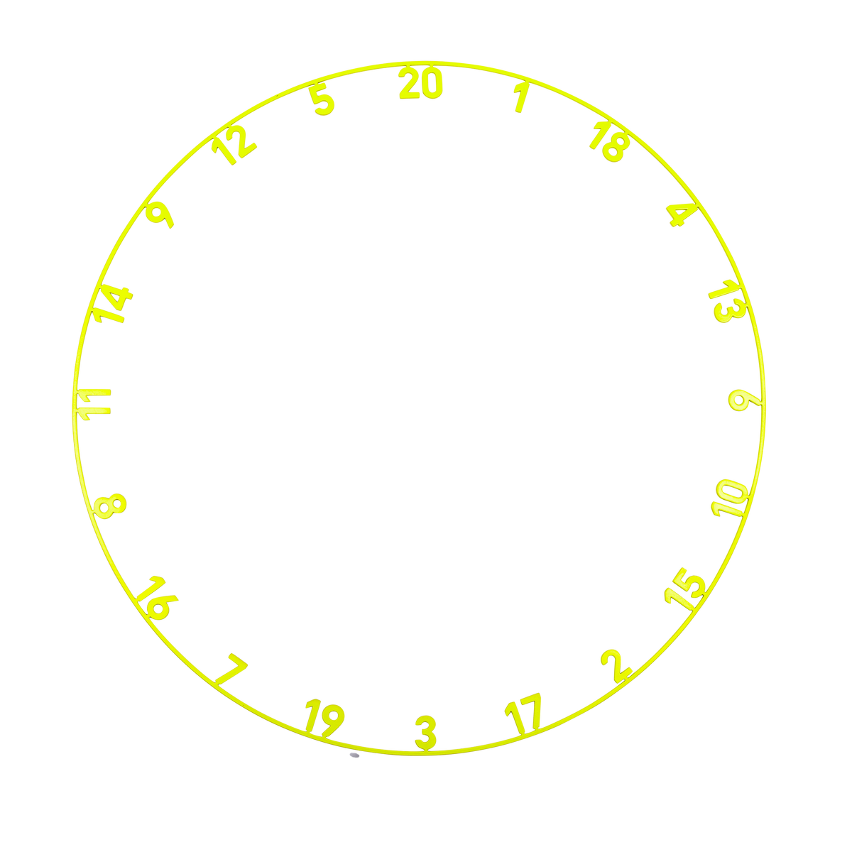 Precise 180 Number Ring - One-Piece - Colours