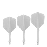 Caliburn SUP Flights - Moulded Shaft and Flight -  Standard No6 - Waves - White