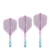Caliburn SUP Flights - Moulded Shaft and Flight -  Standard No6 - Block - Blue & Purple