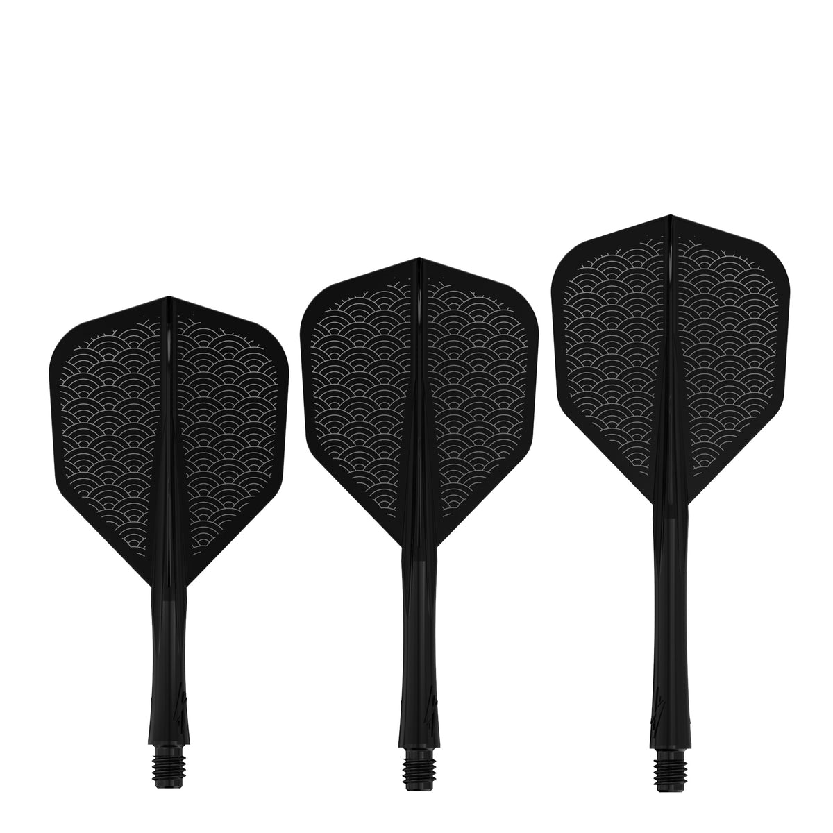 Caliburn SUP Flights - Moulded Shaft and Flight -  Standard No6 - Waves - Black